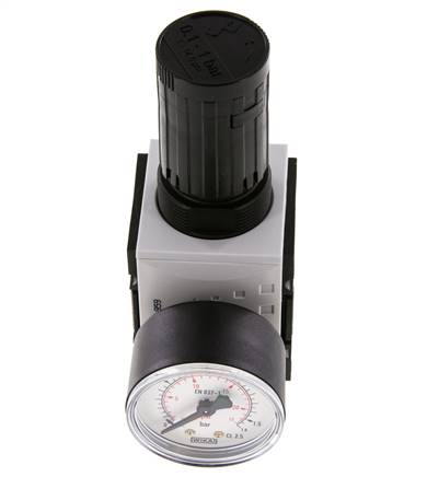 Precision Pressure Regulator G1/4'' 2000 l/min 0.1-1.0bar/1-14psi PA Futura 1