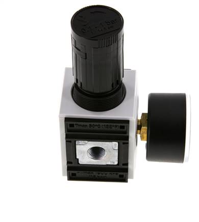 Precision Pressure Regulator G1/4'' 2000 l/min 0.1-1.0bar/1-14psi PA Futura 1