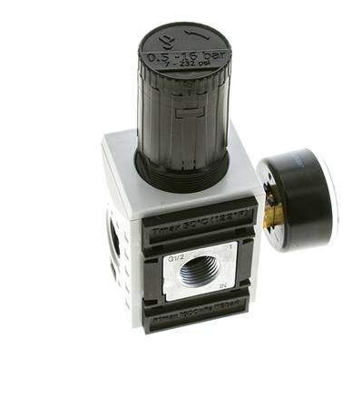 Precision Pressure Regulator for Manifold Assembly G1/2''&3/8'' 5200 l/min 0.5-16.0bar/7-232psi PA Futura 2