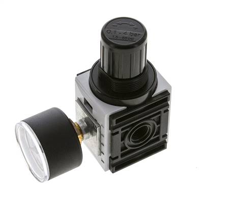 Pressure Regulator for Manifold Assembly G1/4'' 1000 l/min 0.2-4.0bar/3-58psi PA 40 mm Pressure Gauge Futura 0