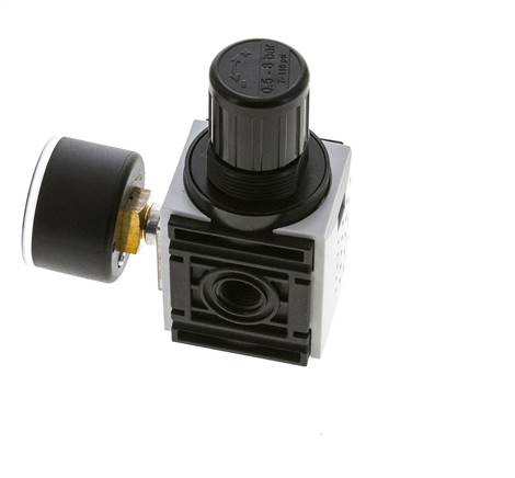Pressure Regulator for Manifold Assembly G1/4'' 1000 l/min 0.5-8.0bar/7-116psi PA 40 mm Pressure Gauge Futura 0