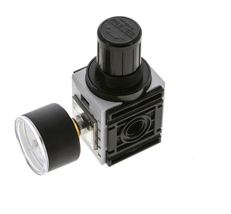 Pressure Regulator for Manifold Assembly G1/4'' 1000 l/min 0.5-8.0bar/7-116psi PA 40 mm Pressure Gauge Futura 0