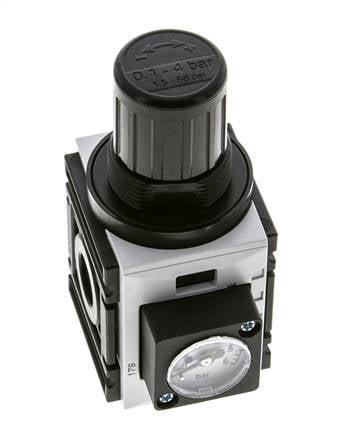 Pressure Regulator for Manifold Assembly G1/4'' 1000 l/min 0.2-4.0bar/3-58psi PA Futura 0
