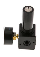 Precision Pressure Regulator G1/4'' 2100 l/min 0.2-6.0bar/3-87psi Zinc Die-Cast Cylinder Lock Multifix 1