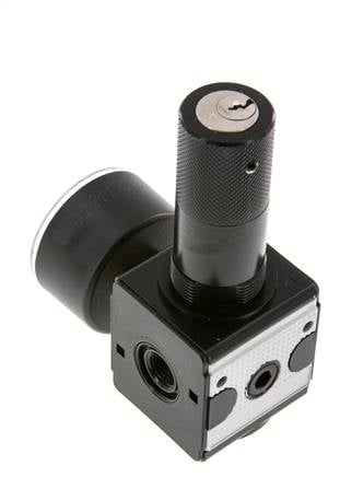 Pressure Regulator G1/4'' 2100 l/min 0.5-10.0bar/7-145psi Zinc Die-Cast Cylinder Lock Multifix 1