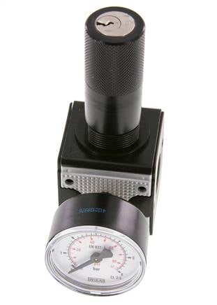 Pressure Regulator G1/4'' 2100 l/min 0.1-3.0bar/1-44psi Zinc Die-Cast Cylinder Lock Multifix 1