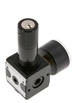 Pressure Regulator G1/4'' 2100 l/min 0.5-10.0bar/7-145psi Zinc Die-Cast Cylinder Lock Multifix 1
