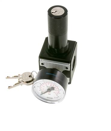 Pressure Regulator G3/8'' 2100 l/min 0.2-6.0bar/3-87psi Zinc Die-Cast Cylinder Lock Multifix 1
