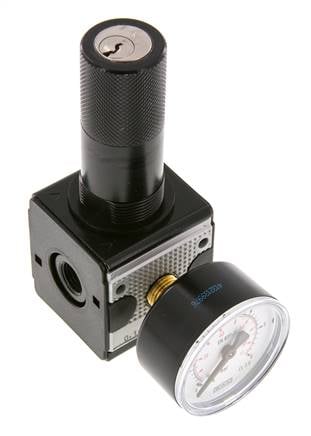 Pressure Regulator G1/4'' 2100 l/min 0.1-3.0bar/1-44psi Zinc Die-Cast Cylinder Lock Multifix 1