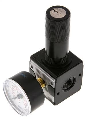 Pressure Regulator G1/4'' 2100 l/min 0.2-6.0bar/3-87psi Zinc Die-Cast Cylinder Lock Multifix 1