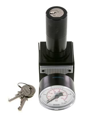 Pressure Regulator G3/8'' 2100 l/min 0.5-16.0bar/7-232psi Zinc Die-Cast Cylinder Lock Multifix 1