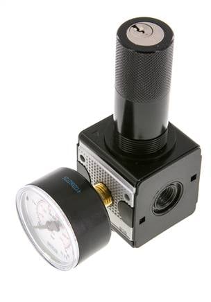 Pressure Regulator G1/4'' 2100 l/min 0.5-16.0bar/7-232psi Zinc Die-Cast Cylinder Lock Multifix 1