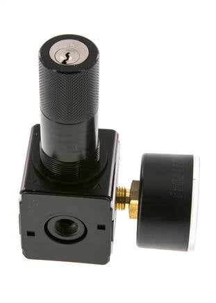 Pressure Regulator G1/4'' 2100 l/min 0.5-10.0bar/7-145psi Zinc Die-Cast Cylinder Lock Multifix 1