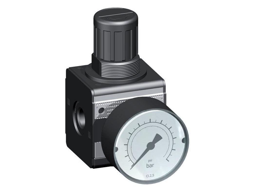 Precision Pressure Regulator G1/4'' 2100 l/min 0.1-3.0bar/1-44psi Zinc Die-Cast Cylinder Lock Multifix 1