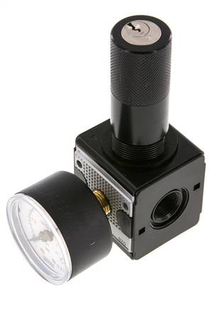 Pressure Regulator G3/8'' 2100 l/min 0.5-10.0bar/7-145psi Zinc Die-Cast Cylinder Lock Multifix 1