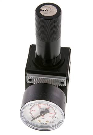 Pressure Regulator G3/8'' 2100 l/min 0.5-10.0bar/7-145psi Zinc Die-Cast Cylinder Lock Multifix 1