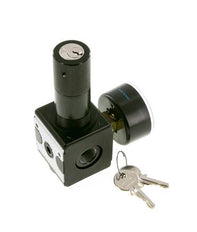 Pressure Regulator G3/8'' 2100 l/min 0.2-6.0bar/3-87psi Zinc Die-Cast Cylinder Lock Multifix 1