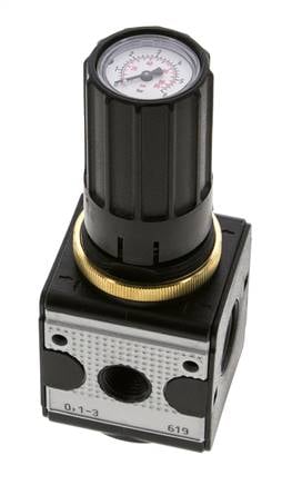 Pressure Regulator for Manifold Assembly G1/4'' 2250 l/min 0.1-3.0bar/1-44psi Zinc Die-Cast Multifix 1