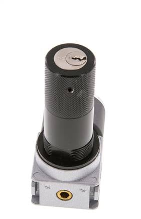 Pressure Regulator G1/4'' 1450 l/min 0.5-10.0bar/7-145psi Zinc Die-Cast 40 mm Pressure Gauge Cylinder Lock Multifix 0