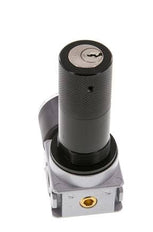 Pressure Regulator G1/8'' 1450 l/min 0.2-6.0bar/3-87psi Zinc Die-Cast 40 mm Pressure Gauge Cylinder Lock Multifix 0