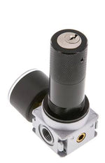 Pressure Regulator G1/4'' 1450 l/min 0.5-10.0bar/7-145psi Zinc Die-Cast 40 mm Pressure Gauge Cylinder Lock Multifix 0