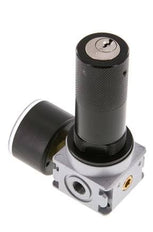 Pressure Regulator G1/8'' 1450 l/min 0.2-6.0bar/3-87psi Zinc Die-Cast 40 mm Pressure Gauge Cylinder Lock Multifix 0