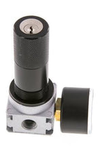 Pressure Regulator G1/4'' 1450 l/min 0.5-10.0bar/7-145psi Zinc Die-Cast 40 mm Pressure Gauge Cylinder Lock Multifix 0