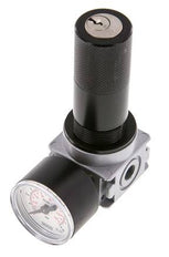Pressure Regulator G1/8'' 1450 l/min 0.2-6.0bar/3-87psi Zinc Die-Cast 40 mm Pressure Gauge Cylinder Lock Multifix 0