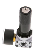 Pressure Regulator G1/4'' 1450 l/min 0.5-10.0bar/7-145psi Zinc Die-Cast 40 mm Pressure Gauge Cylinder Lock Multifix 0