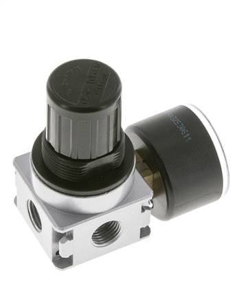 Pressure Regulator for Manifold Assembly G1/4'' 1450 l/min 0.5-10.0bar/7-145psi Zinc Die-Cast 40 mm Pressure Gauge Multifix 0