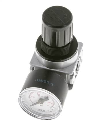 Pressure Regulator for Manifold Assembly G1/4'' 1450 l/min 0.5-10.0bar/7-145psi Zinc Die-Cast 40 mm Pressure Gauge Multifix 0
