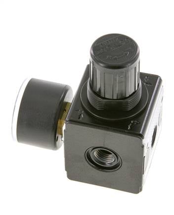 Pressure Regulator for Manifold Assembly G1/4'' 2250 l/min 0.5-10.0bar/7-145psi Zinc Die-Cast 40 mm Pressure Gauge Multifix 1