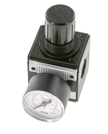 Pressure Regulator for Manifold Assembly G1/4'' 2250 l/min 0.5-10.0bar/7-145psi Zinc Die-Cast 40 mm Pressure Gauge Multifix 1