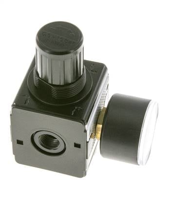 Pressure Regulator for Manifold Assembly G1/4'' 2250 l/min 0.5-16.0bar/7-232psi Zinc Die-Cast 40 mm Pressure Gauge Multifix 1