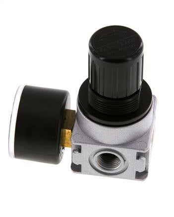 Pressure Regulator G1/4'' 600 l/min 0.1-3.0bar/1-44psi Zinc Die-Cast 40 mm Pressure Gauge Multifix 0
