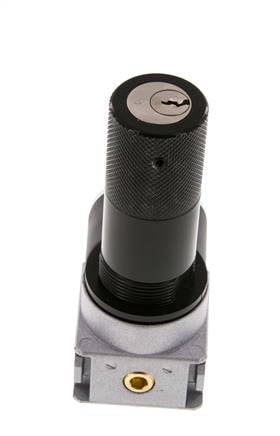 Pressure Regulator G1/4'' 600 l/min 0.1-3.0bar/1-44psi Zinc Die-Cast 40 mm Pressure Gauge Cylinder Lock Multifix 0