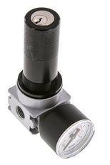 Pressure Regulator G1/4'' 600 l/min 0.2-6.0bar/3-87psi Zinc Die-Cast 40 mm Pressure Gauge Cylinder Lock Multifix 0