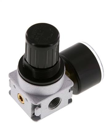 Pressure Regulator G1/4'' 600 l/min 0.1-3.0bar/1-44psi Zinc Die-Cast 40 mm Pressure Gauge Multifix 0