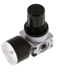 Pressure Regulator G1/4'' 600 l/min 0.1-3.0bar/1-44psi Zinc Die-Cast 40 mm Pressure Gauge Multifix 0