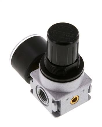 Pressure Regulator G1/4'' 600 l/min 0.1-3.0bar/1-44psi Zinc Die-Cast 40 mm Pressure Gauge Multifix 0