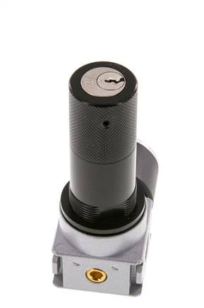 Pressure Regulator G1/4'' 600 l/min 0.2-6.0bar/3-87psi Zinc Die-Cast 40 mm Pressure Gauge Cylinder Lock Multifix 0