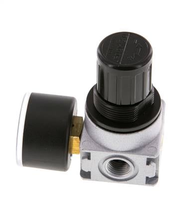 Pressure Regulator G1/4'' 600 l/min 0.2-6.0bar/3-87psi Zinc Die-Cast 40 mm Pressure Gauge Multifix 0