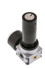 Pressure Regulator G1/4'' 600 l/min 0.2-6.0bar/3-87psi Zinc Die-Cast 40 mm Pressure Gauge Cylinder Lock Multifix 0