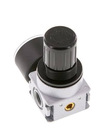 Pressure Regulator G1/4'' 600 l/min 0.5-10.0bar/7-145psi Zinc Die-Cast 40 mm Pressure Gauge Multifix 0