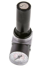 Pressure Regulator G1/4'' 600 l/min 0.2-6.0bar/3-87psi Zinc Die-Cast 40 mm Pressure Gauge Cylinder Lock Multifix 0