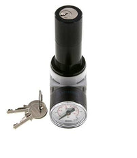 Pressure Regulator G1/4'' 700 l/min 0.1-3.0bar/1-44psi Air Water PA 40 mm Pressure Gauge Cylinder Lock Multifix 0