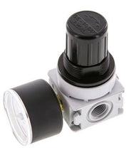 Pressure Regulator G1/4'' 700 l/min 0.2-6.0bar/3-87psi Air Water PA 40 mm Pressure Gauge Multifix 0