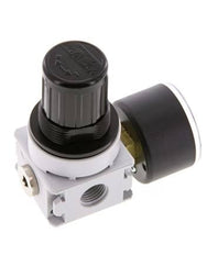 Pressure Regulator G1/4'' 700 l/min 0.2-6.0bar/3-87psi Air Water PA 40 mm Pressure Gauge Multifix 0
