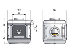 Pressure Regulator Pilot Operated G3/4'' 17500 l/min 0.5-16.0bar/7-232psi Aluminium Multifix 5