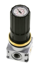 Pressure Regulator G1/4'' 1450 l/min 0.5-10.0bar/7-145psi Zinc Die-Cast Knob with Gauge Multifix 0